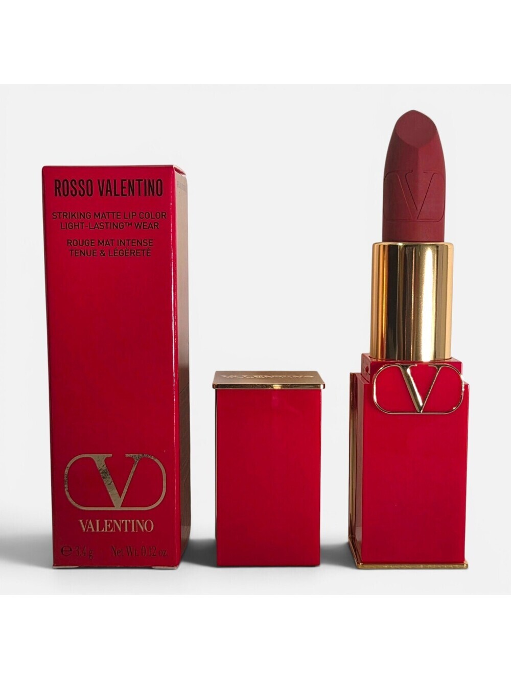 Valentino Rosso Valentino Matte Lipstick "Undressed Velvet" 111A - Full Size NIB